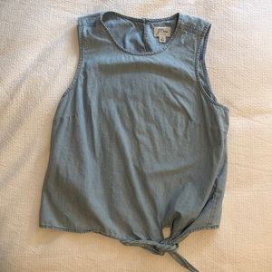Jcrew Chambray Sleeveless Tank Top Size 4